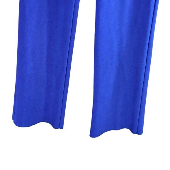 Vintage Womens Western Ranch Show Pants Cobalt‎ Blue Slinky Knit Size XS 26 X 32 - Picture 4 of 11